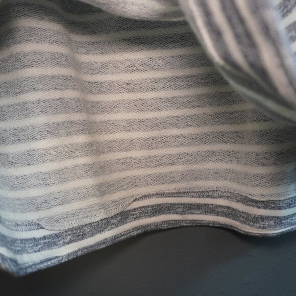 Dakini Womens Bluish Grey White Stripe Drawstring Summer Skirt Size Medium - Picture 4 of 6